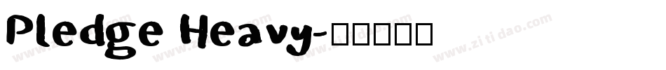 Pledge Heavy字体转换